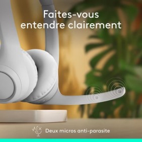 Casque - Sans fil - Logitech - Zone 300 - Blanc