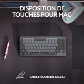 Clavier - Sans fil - Logitech - MX Mechanical Mini - Pour Mac - Gris sidéral