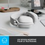 Casque - Sans fil - Logitech - Zone Vibe 100 - Léger - Anti bruit de fond - Avec Micro - Blanc