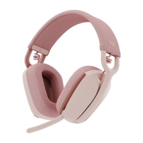 Casque - Sans fil - Logitech - Zone Vibe 100 - Léger - Anti bruit de fond - Avec Micro - Rose