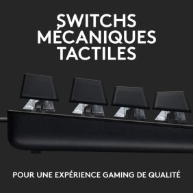 Clavier gamer - Filaire - Logitech G - G413 TKL SE - Rétroéclairé - AZERTY - Noir