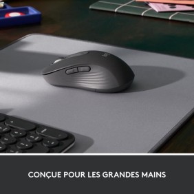 Souris - Sans fil - Logitech - Signature M650 - Grande taille, Silencieuse, Boutons programmables - Graphite