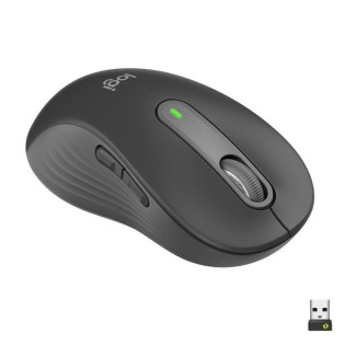 Souris - Sans fil - Logitech - Signature M650 - Gaucher, Grande taille, Silencieuse, Boutons programmables - Graphite