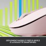 Souris - Sans fil - Logitech - Signature M650 - Grande taille, Silencieuse, Boutons programmables - Rose