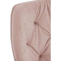 Ensemble de 4 chaises Tanna en velours rose