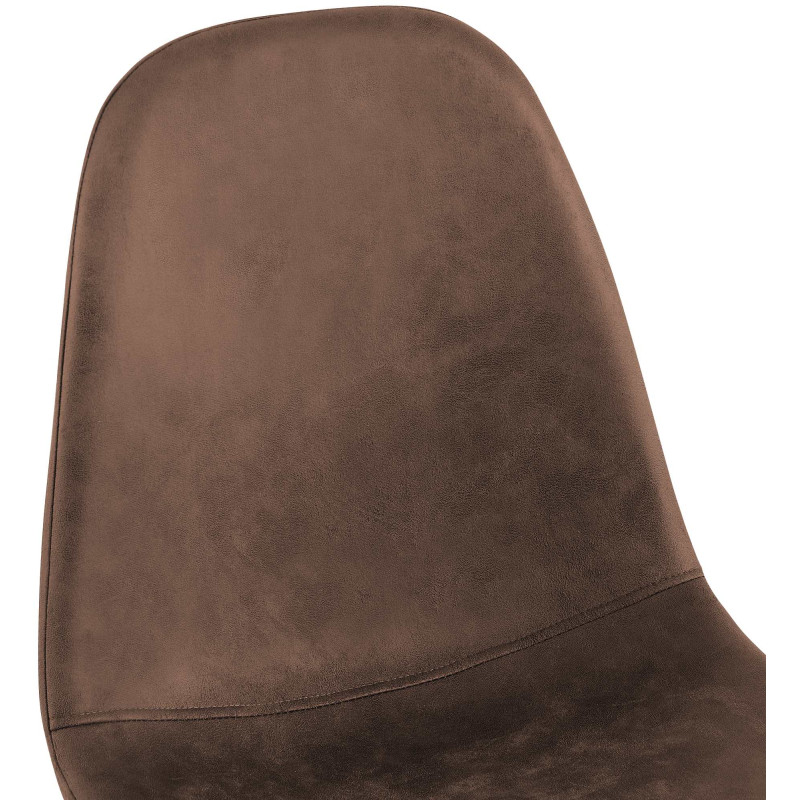 Ensemble de 4 chaises de salle à manger Napier, similicuir marron