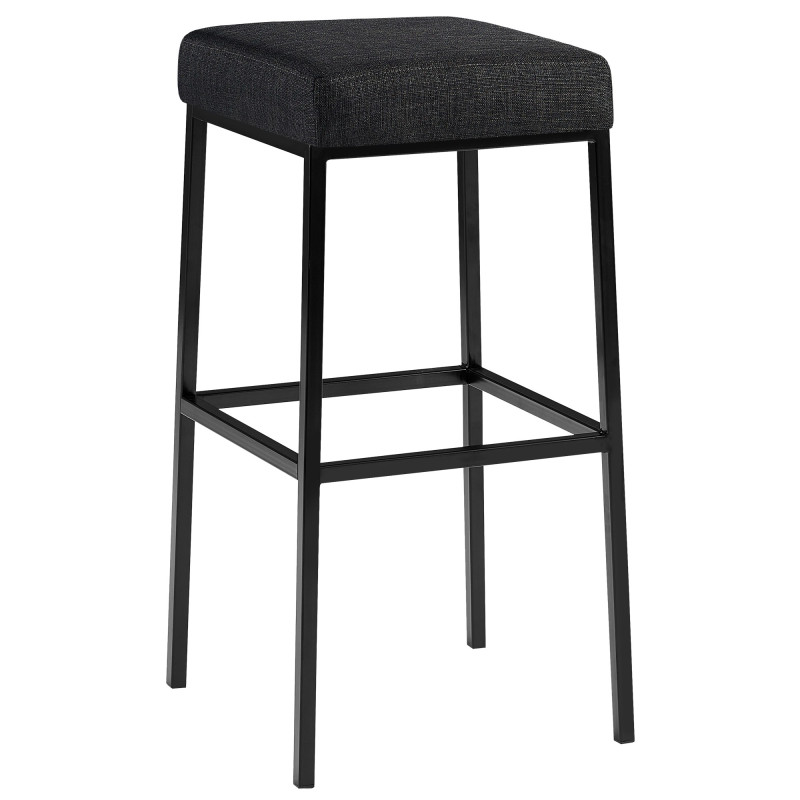 Tabouret de bar Montréal B80 en tissu gris foncé