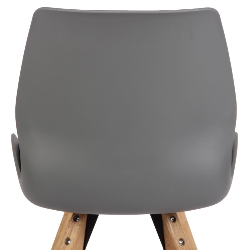 Chaise en plastique Luna grise