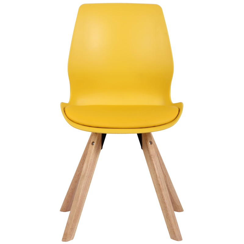 Chaise en plastique Luna jaune