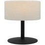 Lampe de table sans fil - LUMISKY - ATLAS Rock - H20 cm - Pied en acier - Gris - LED blanc chaud et blanc