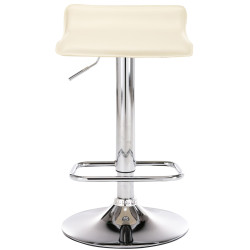 Lot de 2 tabourets de bar Dyn crème