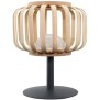 Lampe de table sans fil - LUMISKY - STANDY MINI BAMBOU - H25 cm - Bambou naturel - LED blanc chaud et blanc