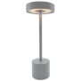 Lampe de table sans fil - LUMISKY - ROBY GREY - H30 cm - Touch en aluminium - Gris clair - LED