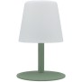 Lampe de table sans fil - LUMISKY - STANDY MINI Olive - H25 cm - Pied en acier vert olive - LED blanc chaud et blanc