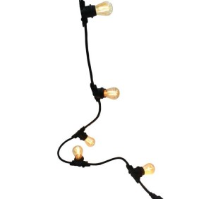 Guirlande lumineuse LED Link Me Light - 10 ampoules - douille E27 - blanc chaud - 5m