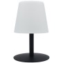 Lampe de table sans fil - LUMISKY - STANDY MINI Dark - H25 cm - Pied en acier noir - LED blanc chaud et blanc