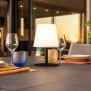 Lampe de table sans fil - LUMISKY - STANDY MINI Dark - H25 cm - Pied en acier noir - LED blanc chaud et blanc