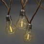 Guirlande lumineuse extérieur - LUMISKY - FANTASY CORD - 7.70 m - 10 ampoules filament transparentes - LED blanc chaud