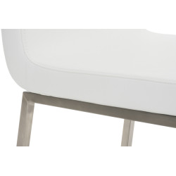 Lot de 2 chaises de salle à manger Colmar blanches