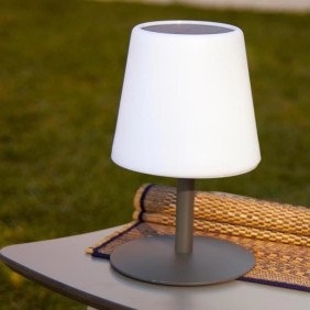 Lampe de table solaire et rechargeable - LUMISKY - STANDY TINY SOLAR - H25 cm - LED blanc chaud et blanc dimmable