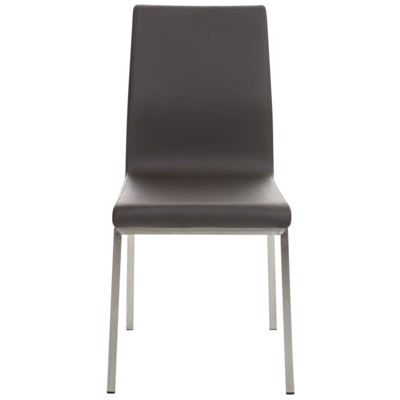 Lot de 2 chaises de salle à manger Colmar marron