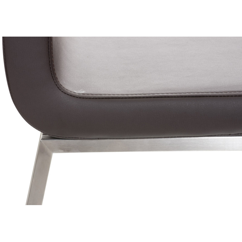 Lot de 2 chaises de salle à manger Colmar marron