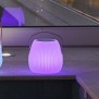 Lampe enceinte bluetooth sans fil - LUMISKY - MINI MAY PLAY - H23 cm - LED blanc et multicolore dimmable