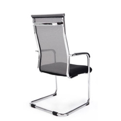 Lot de 2 chaises visiteurs Brenda gris