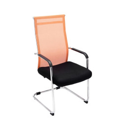 Ensemble de 2 chaises visiteurs Brenda orange