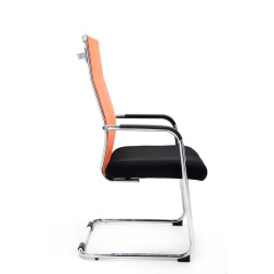 Ensemble de 2 chaises visiteurs Brenda orange