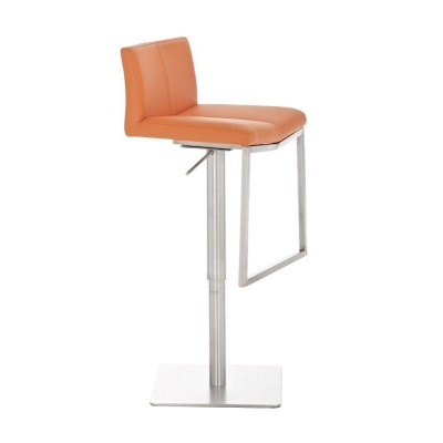 Tabouret de bar Lima en acier inoxydable, antirouille