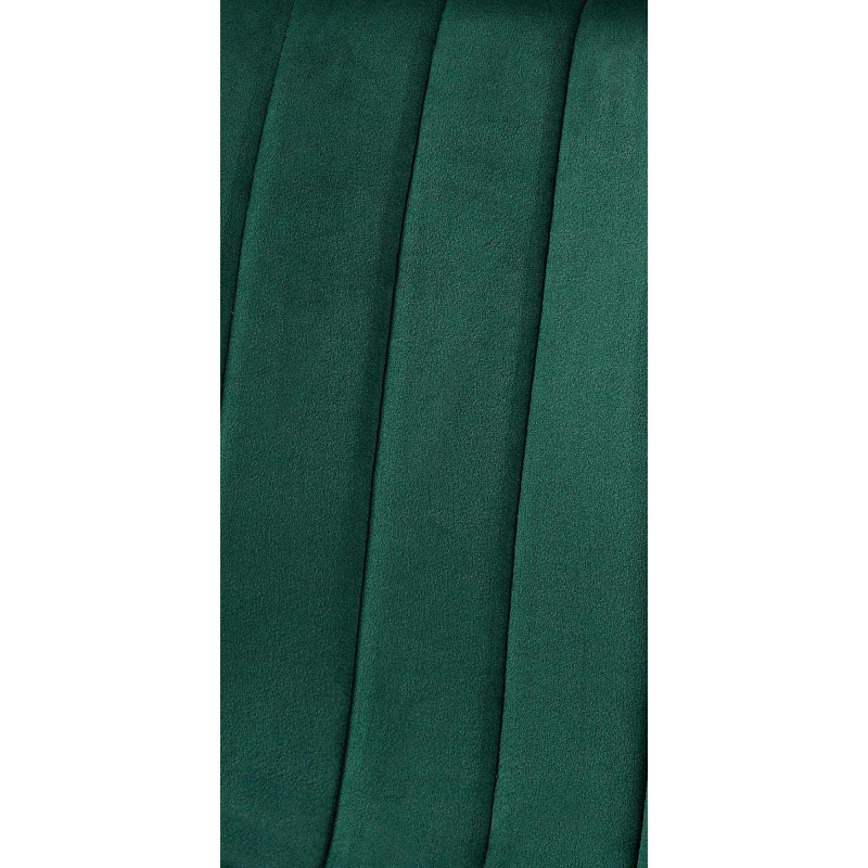 Lot de 4 chaises Dijon velours vert