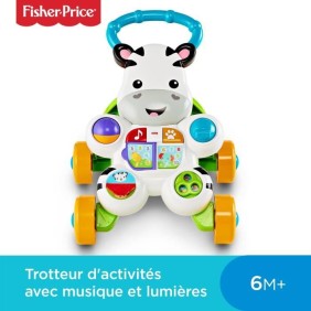 Trotteur bébé parlant Fisher-Price Zebre - Blanc - Mixte - A partir de 6 mois