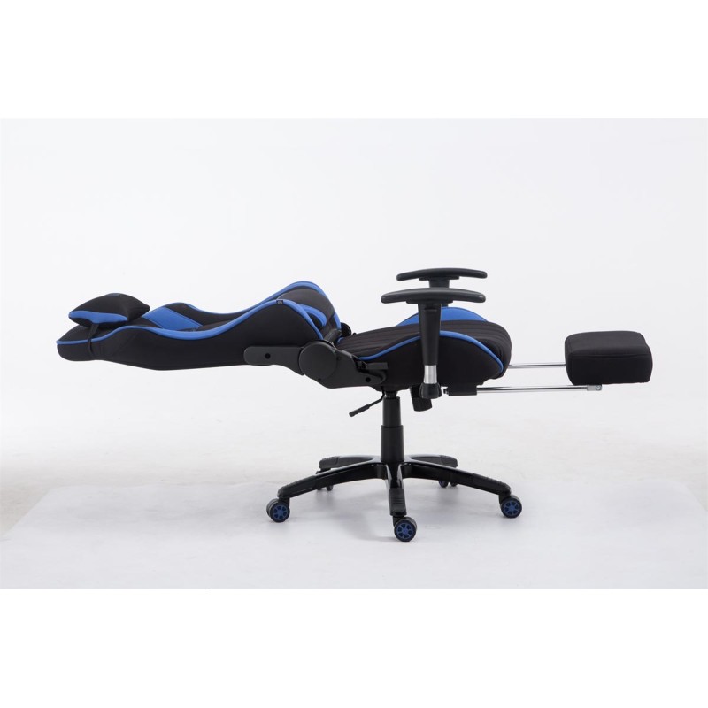 Racing Chaise de bureau Shift Tissu avec repose-pieds