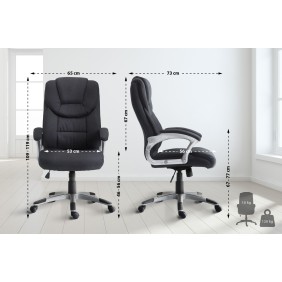 Chaise de bureau Texas V2 Tissu