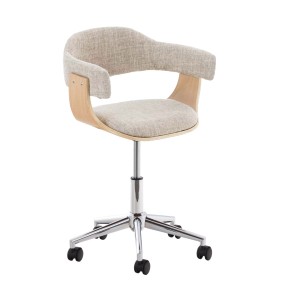 Chaise de bureau Brьgge Tissu, natura