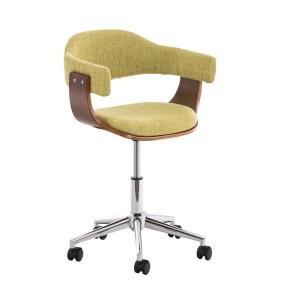 Chaise de bureau Brьgge Tissu, walnuss