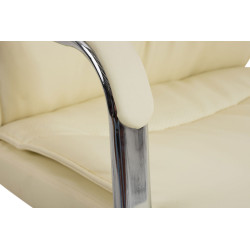 Lot de 2 chaises Caro couleur crème