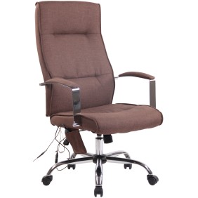 Chaise de bureau Portland Tissu avec fonction massage