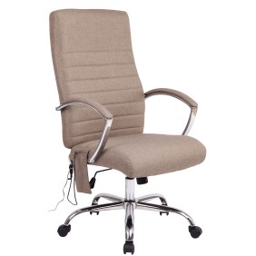 Chaise de bureau Valais Tissu avec fonction massage