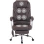 Chaise de bureau Pacific Echtleder avec fonction massage