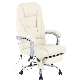 Chaise de bureau Pacific Echtleder avec fonction massage