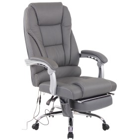 Chaise de bureau Pacific Echtleder avec fonction massage