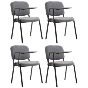 Lot de 4 chaises Ken avec table pliante Tissu