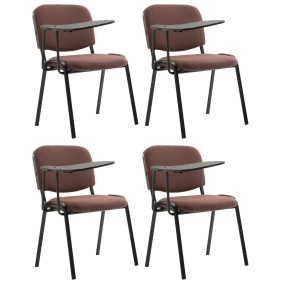 Lot de 4 chaises Ken avec table pliante Tissu