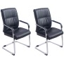 Lot de 2 chaises cantilever XXL Anubis