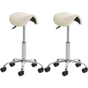 Pack de 2 Tabourets de travail Reno Faux cuir