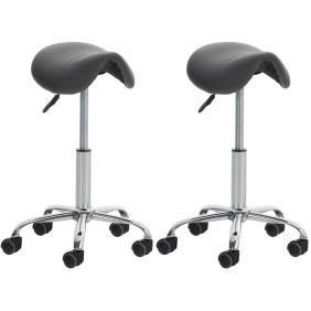 Pack de 2 Tabourets de travail Reno Faux cuir