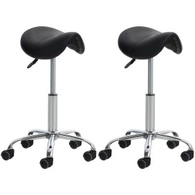 2er Set Tabouret de travail Reno Faux cuir