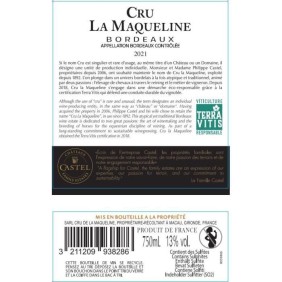 Cru La Maqueline 2021 Bordeaux - Vin Rouge de Bordeaux